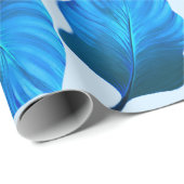 Canna Tropicanna Tropical Leaves in Blue Cadeaupapier (Rol Hoek)