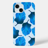 Canna Tropicanna Tropical Leaves in Blue Case-Mate iPhone Case (Achterkant)