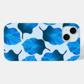 Canna Tropicanna Tropical Leaves in Blue Case-Mate iPhone Case (Achterkant (horizontaal))
