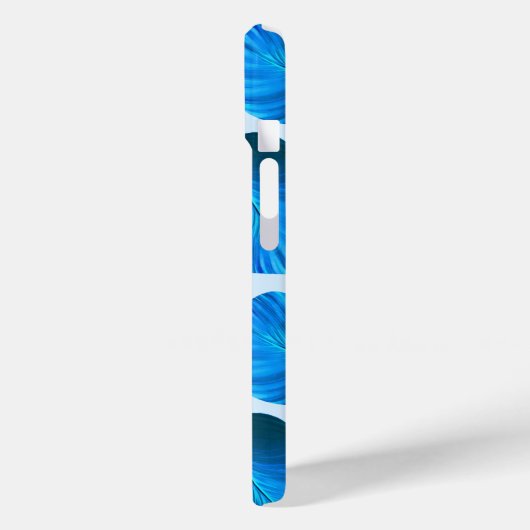 Canna Tropicanna Tropical Leaves in Blue Case-Mate iPhone Case (Achterkant / Links)