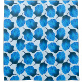 Canna Tropicanna Tropical Leaves in Blue Douchegordijn (Voorkant)