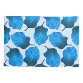 Canna Tropicanna Tropical Leaves in Blue Kussensloop (Achterkant)