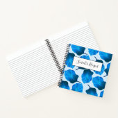 Canna Tropicanna Tropical Leaves in Blue Notitieboek (Binnen)