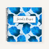 Canna Tropicanna Tropical Leaves in Blue Notitieboek (Voorkant)