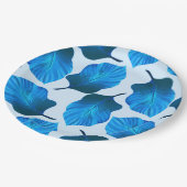 Canna Tropicanna Tropical Leaves in Blue Papieren Bordje (Gekanteld)