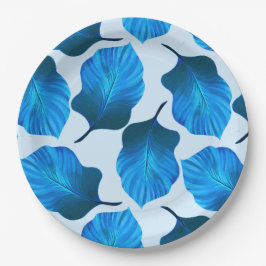 Canna Tropicanna Tropical Leaves in Blue Papieren Bordje