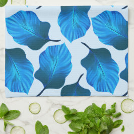 Canna Tropicanna Tropical Leaves in Blue Theedoek