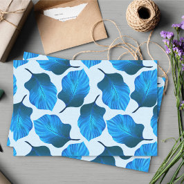 Canna Tropicanna Tropical Leaves in Blue Tissuepapier