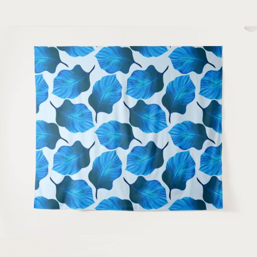 Canna Tropicanna Tropical Leaves in Blue Wandkleed (Voorkant (horizontaal))