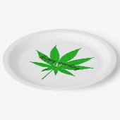 Cannabis, Happy Weeding Wedding Pun Papieren Bordje (Gekanteld)