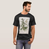 Cannabis Sativa - frans botanisch Poster van binne T-shirt (Voorkant volledig)