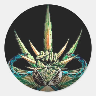 CANNABIS VOOR DE GEZONDHEID RONDE STICKER