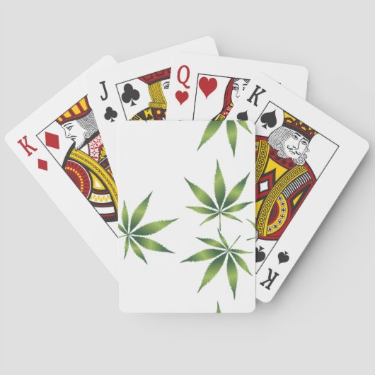 Cannabis-| Zazzle_Growshop. Pokerkaarten (Achterkant)