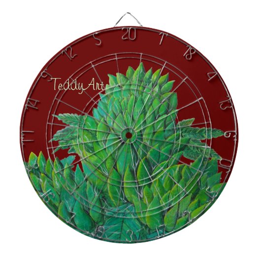 CannaBliss Dartboard van ©TeddyArt Dartbord (Voorkant)