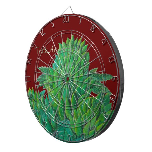 CannaBliss Dartboard van ©TeddyArt Dartbord (Voorkant Rechts)