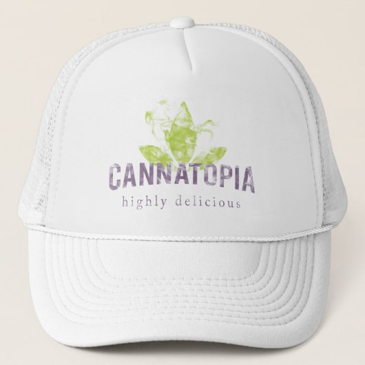 Cannatopia Roke Logo Trucker Hat Pet (Voorkant)