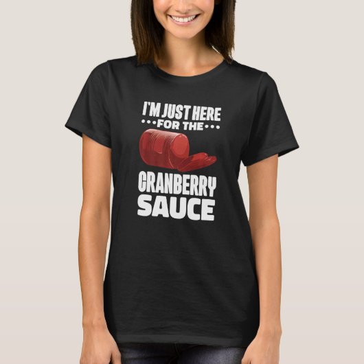 Canned Cranberry Sauce Jellied Happy Thanksgiving  T-shirt (Voorkant)