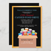 CANNED FOOD DRIVE Veiling Corporate Fundraiser Kaart (Voorkant / Achterkant)