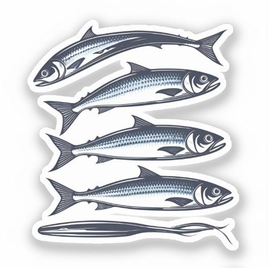 Canned sardines sticker (Voorkant)