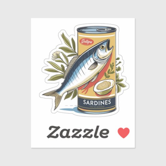 Canned sardines sticker (Vel)