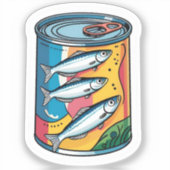 Canned sardines sticker (Voorkant)