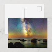 *~* Cannelle Beach AP12 Italia Italië Dusk Postcar Briefkaart (Voorkant / Achterkant)