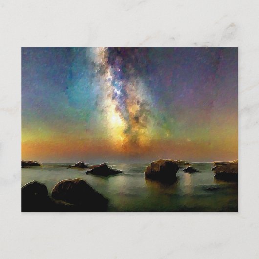 *~* Cannelle Beach AP12 Italia Italië Dusk Postcar Briefkaart (Voorkant)