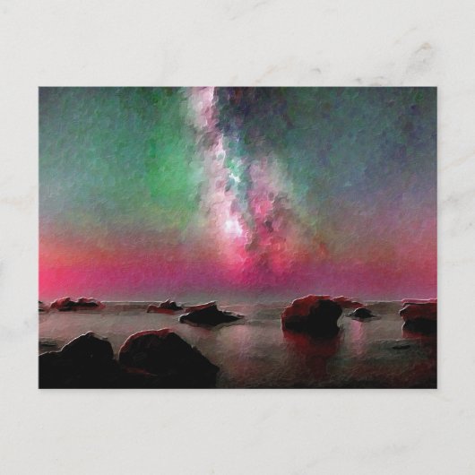 *~* Cannelle Beach - AP12 Italië Zonsondergang Briefkaart (Voorkant)