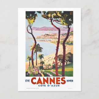 Cannes aan de Franse Rivièra Reisposter Briefkaart