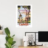  Cannes aan de Franse Rivièra Reisposter Poster (Thuiskantoor)