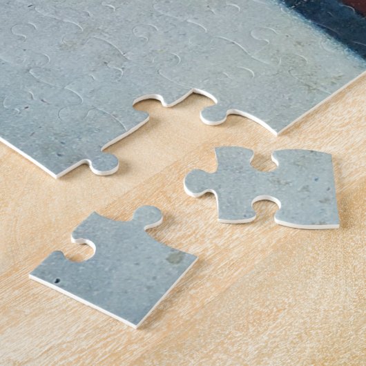 Cannes Beach Babe, stijl van 60. Legpuzzel (Zijkant)