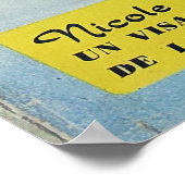 Cannes Beach Babe, stijl van 60. Poster (Hoek)