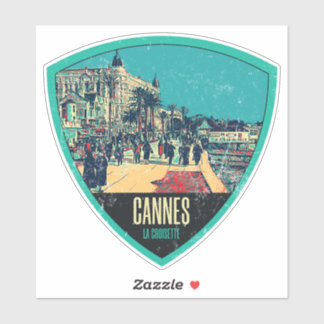 Cannes city France  uitzicht croisette Sticker