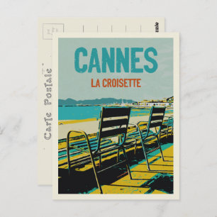 Cannes Cote d'Azur France, uitzicht van Croisette Briefkaart