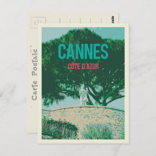 Cannes Cote d'Azur France, uitzicht van Suquet Briefkaart