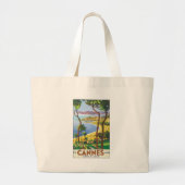 Cannes Cote D'Azur Grote Tote Bag (Voorkant)