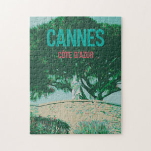 Cannes Côte d'Azur Le Suquet illustratie Frankrijk Legpuzzel