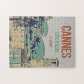 Cannes Côte d'Azur Le Suquet illustratie Frankrijk Legpuzzel (Horizontaal)
