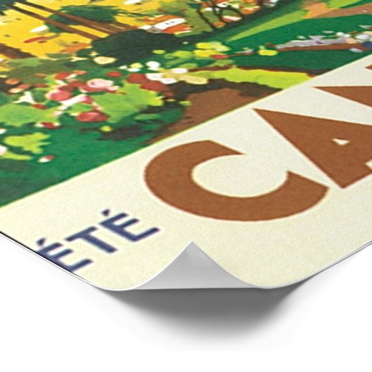 Cannes Cote D'Azur Poster (Hoek)