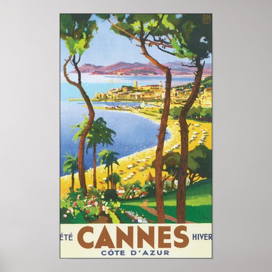 Cannes Cote D'Azur Poster (Voorkant)