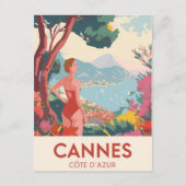  Cannes Côte d'Azur Reizen Briefkaart (Voorkant)