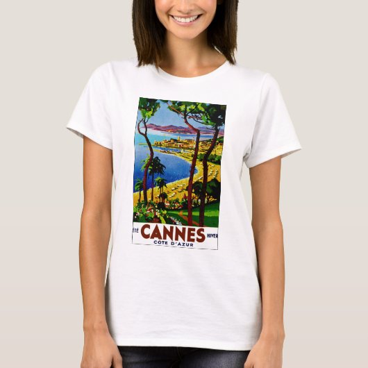 Cannes ~ Cote d'Azur T-shirt (Voorkant)