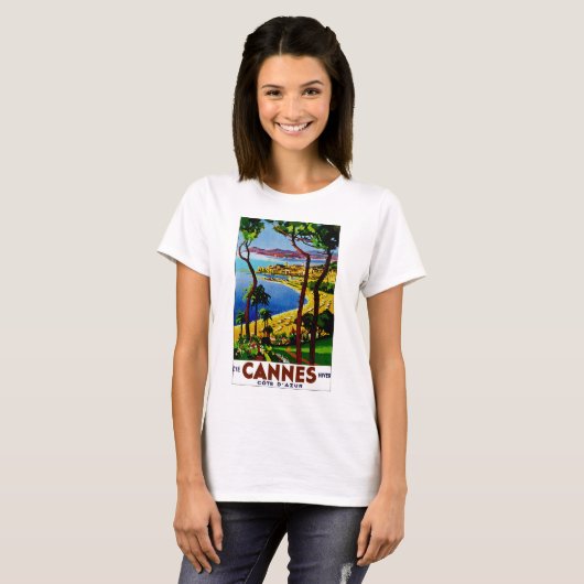 Cannes ~ Cote d'Azur T-shirt (Voorkant volledig)