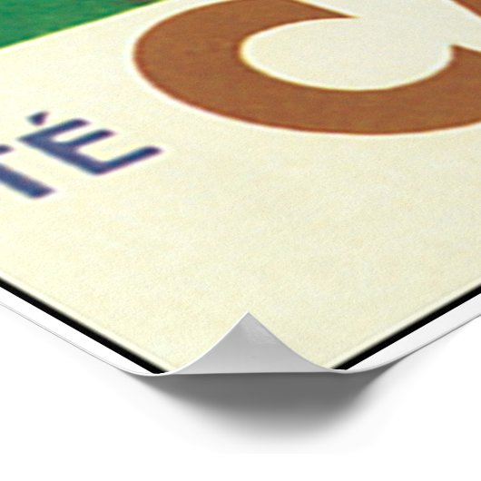 Cannes Cote D'Azur Vintage Travel Poster (Hoek)