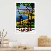 Cannes - Cote d'Azure Poster (Keuken)