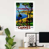 Cannes - Cote d'Azure Poster (Thuiskantoor)