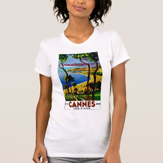 Cannes - Cote d'Azure T-shirt (Voorkant)