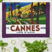Cannes - Cote d'Azure Theedoek (Gevouwen)