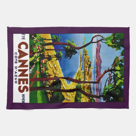 Cannes - Cote d'Azure Theedoek (Horizontaal)