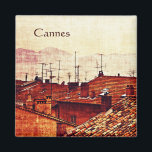 Cannes daken magneet<br><div class="desc">Cannes,  Provence terracotta daken magneet</div>